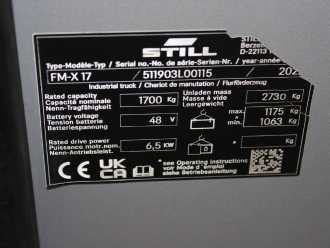 Használt targonca STILL FM-X 17 ELEKTRO SCHUBMASTSTAPLER (13070240)