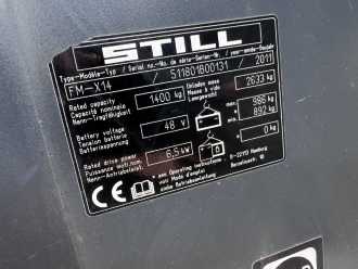 Használt targonca STILL FM-X14 Baujahr 2011 / Akku 2015 HH 10,85M/Akku 2015 ELEKTRO SCHUBMASTSTAPLER (13072170)