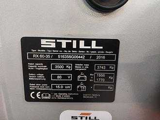 Használt targonca STILL RX 60-35 ELEKTRO VIERRADFRONTSTAPLER (13060825)