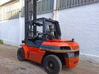 Használt targonca TOYOTA 5FD70 DIESEL VIERRADFRONTSTAPLER (13037189)