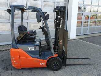 Használt targonca TOYOTA 8FBET15 / Triplex: 4.30m / nur 1.842h! / SS ELEKTRO VIERRADFRONTSTAPLER (13024739)