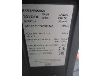 Használt targonca TOYOTA LPE200 ELEKTRO NIEDERHUBWAGENFAHRERSTAND (13071590)