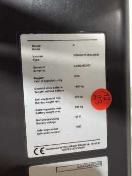 Használt targonca UNICARRIERS 160SDTFVHS540XJN - 3.118 Std. - Fahrerquersitzstap ELEKTRO SEITENSTAPLER (12917270)