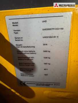 Használt targonca UNICARRIERS 200DTFVXG1150UHD - 12932 Std. DIESEL SCHUBMASTSTAPLER (13070817)