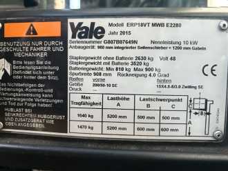 Használt targonca YALE ERP18VT MWB E2260 ELEKTRO DREIRADFRONTSTAPLER (13061211)