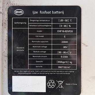 Heftruck gebruikt BYD ECB18C ELEKTRO DREIRADFRONTSTAPLER (12828779)