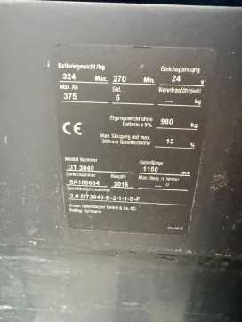 Heftruck gebruikt CROWN DT 3040 Baujahr 2015/ Stunden 5778 Akku 2022 ELEKTRO HOCHHUBWAGENDEICHSEL (13071051)