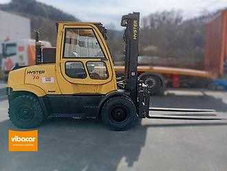 Heftruck gebruikt HYSTER H7.0FT DIESEL VIERRADFRONTSTAPLER (13026611) backdrop