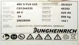 Heftruck gebruikt JUNGHEINRICH EFG 218k SP GE 115-500DZ ELEKTRO VIERRADFRONTSTAPLER (12868535)