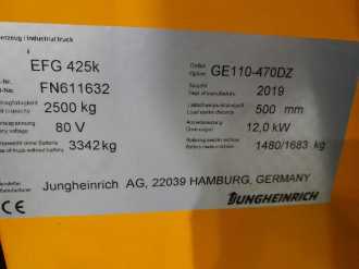 Heftruck gebruikt JUNGHEINRICH EFG 425k MP GE 110-470DZ ELEKTRO VIERRADFRONTSTAPLER (12963889)