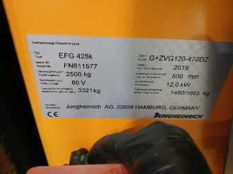 Heftruck gebruikt JUNGHEINRICH EFG 425k SP G+ZVG 120-470 DZ ELEKTRO VIERRADFRONTSTAPLER (13048856)
