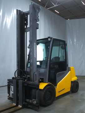 Heftruck gebruikt JUNGHEINRICH EFG-S50 ELEKTRO VIERRADFRONTSTAPLER (13054548) backdrop