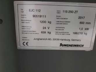 Heftruck gebruikt JUNGHEINRICH EJC 112 115-250 ZT ELEKTRO HOCHHUBWAGENDEICHSEL (13031805)