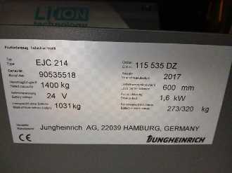 Heftruck gebruikt JUNGHEINRICH EJC 214 Li 115-535 DZ ELEKTRO HOCHHUBWAGENDEICHSEL (13048853)