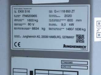 Heftruck gebruikt JUNGHEINRICH EKX 516 G+I118-650ZT Li-Ion ELEKTRO HOCHHUBKOMMISSIONIERER (13062177)