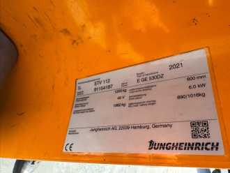 Heftruck gebruikt JUNGHEINRICH ETV 112 Baujahr 2021 / Stunden 4257 TOP ZUSTAND ELEKTRO SCHUBMASTSTAPLER (13053471)