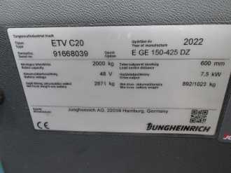Heftruck gebruikt JUNGHEINRICH ETV C20 SP E GE 150-425 DZ ELEKTRO SCHUBMASTSTAPLER (13033224)