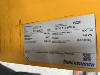 Heftruck gebruikt JUNGHEINRICH ETV216 ELEKTRO SCHUBMASTSTAPLER (13040745)