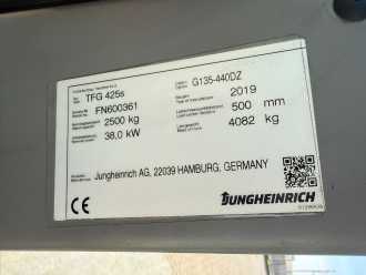 Heftruck gebruikt JUNGHEINRICH TFG 425s Baujahr 2019/ Triplexmast Schubgabel GAS VIERRADFRONTSTAPLER (13030619)