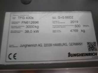 Heftruck gebruikt JUNGHEINRICH TFG 430s SP G+E 115-550 DZ GAS VIERRADFRONTSTAPLER (13063951)
