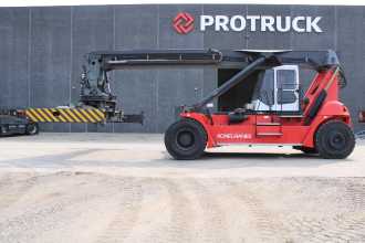 Heftruck gebruikt KONECRANES 108 TB6 DIESEL REACHSTACKER (12857143) backdrop