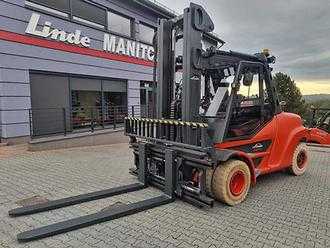 Heftruck gebruikt LINDE H80T-03/1100 GAS VIERRADFRONTSTAPLER (12999472)