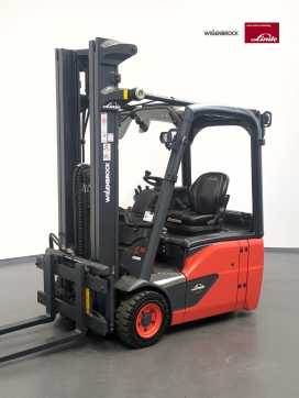 Heftruck gebruikt LINDE E16-386-02 ELEKTRO DREIRADFRONTSTAPLER (13023342) backdrop