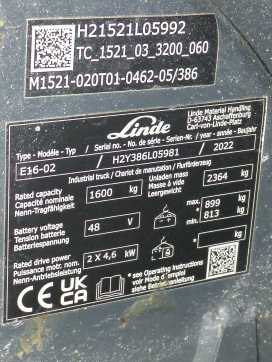 Heftruck gebruikt LINDE E16-386-02 ELEKTRO DREIRADFRONTSTAPLER (13074358)