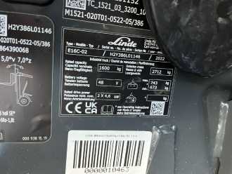 Heftruck gebruikt LINDE E16C-02 ELEKTRO DREIRADFRONTSTAPLER (13067846)
