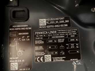 Heftruck gebruikt LINDE E16C-02 ELEKTRO DREIRADFRONTSTAPLER (13074491)