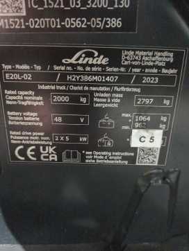Heftruck gebruikt LINDE E20L-386-02 ELEKTRO DREIRADFRONTSTAPLER (12916165)