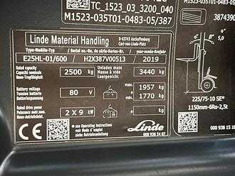 Heftruck gebruikt LINDE E25-01 /HL600 ELEKTRO VIERRADFRONTSTAPLER (12892449)