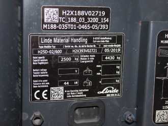 Heftruck gebruikt LINDE H 25 D-02 393 DIESEL VIERRADFRONTSTAPLER (13039845)