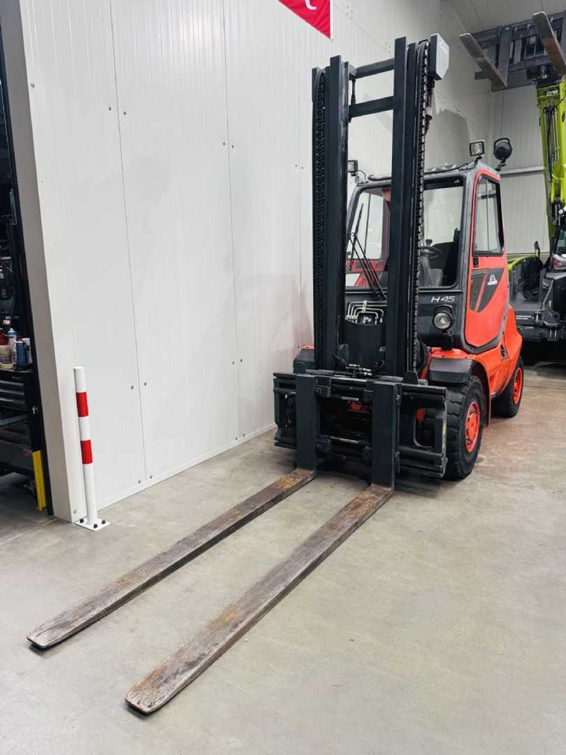 Heftruck gebruikt LINDE H 45 D-04 BR 352 Kabine Zinkenverstellgerät DIESEL VIERRADFRONTSTAPLER (13074821)