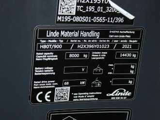 Heftruck gebruikt LINDE H 80 T-03/900 396 GAS VIERRADFRONTSTAPLER (13065788)
