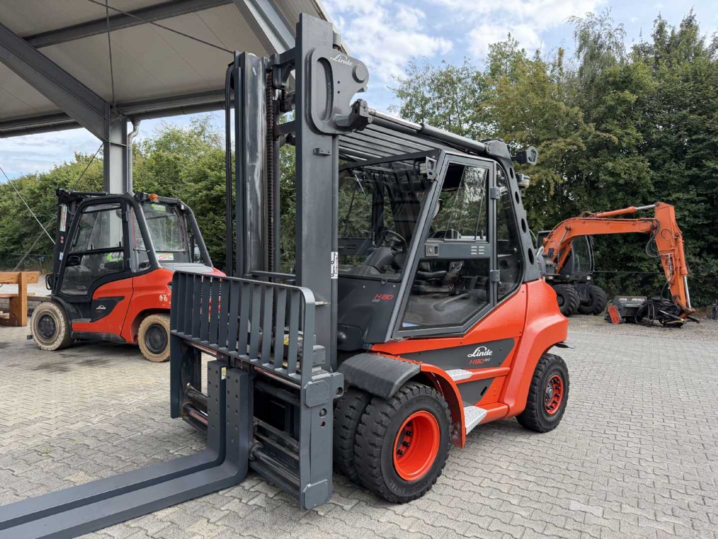 Heftruck gebruikt LINDE H 80 T-03 GAS VIERRADFRONTSTAPLER (13058138)