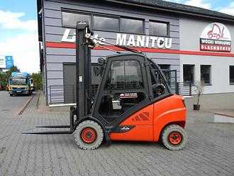 Heftruck gebruikt LINDE H30T-01 Triplex Side shift GAS VIERRADFRONTSTAPLER (13064079)