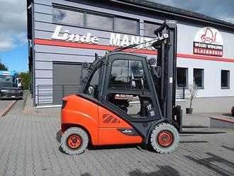 Heftruck gebruikt LINDE H30T-01 Triplex Side shift GAS VIERRADFRONTSTAPLER (13064079)
