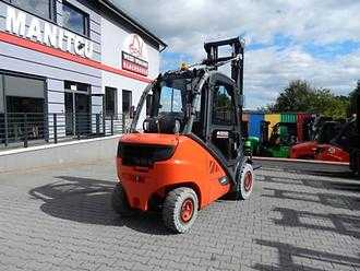 Heftruck gebruikt LINDE H30T-01 Triplex Side shift GAS VIERRADFRONTSTAPLER (13064079)