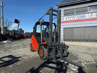 Heftruck gebruikt LINDE H50D-02 Triplex, fork positioner, side shift, heated seat DIESEL VIERRADFRONTSTAPLER (12796861)