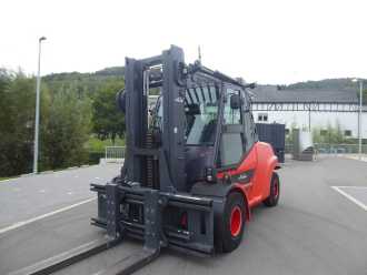 Heftruck gebruikt LINDE H80D-03/1100 DIESEL VIERRADFRONTSTAPLER (13068780) backdrop