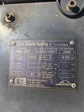Heftruck gebruikt LINDE H80D1100 DIESEL VIERRADFRONTSTAPLER (13075835)