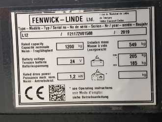 Heftruck gebruikt LINDE L12 ELEKTRO HOCHHUBWAGENDEICHSEL (13074786)