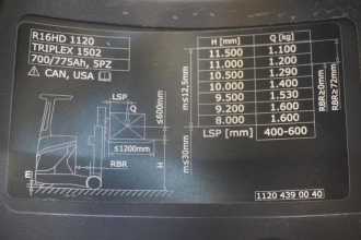 Heftruck gebruikt LINDE R 16 HD 1120 ELEKTRO SCHUBMASTSTAPLER (13037721)