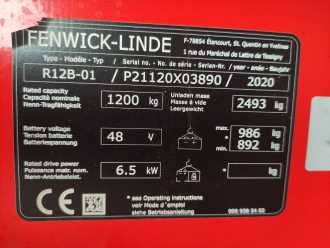 Heftruck gebruikt LINDE R12B-01 ELEKTRO SCHUBMASTSTAPLER (13036803)