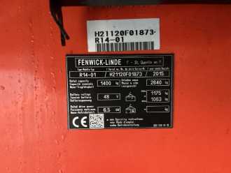 Heftruck gebruikt LINDE R14-01 ELEKTRO SCHUBMASTSTAPLER (13018878)