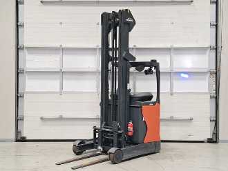 Heftruck gebruikt LINDE R14-01 ELEKTRO SCHUBMASTSTAPLER (13058585) backdrop