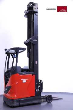 Heftruck gebruikt LINDE R14HD-1120-01 ELEKTRO SCHUBMASTSTAPLER (13034185) backdrop