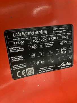 Heftruck gebruikt LINDE R16 ELEKTRO SCHUBMASTSTAPLER (13067056)