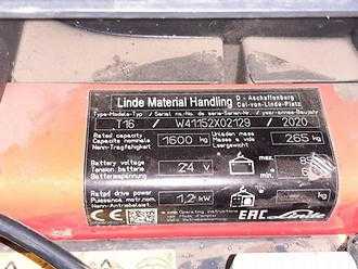 Heftruck gebruikt LINDE T16 Li-ion ELEKTRO NIEDERHUBWAGENDEICHSEL (13009369)